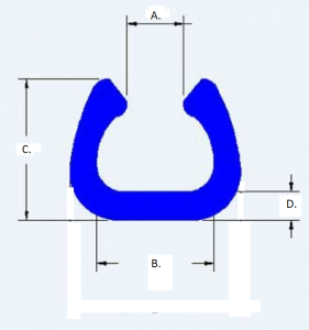 Schuimprofiel U  80x100x68x18mm