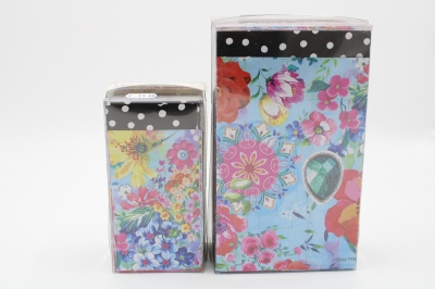 Cadeauzakjes \'bloemen\' 12 x 19 cm