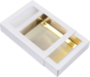 Chocoladeletterdoos GK 1 110 x 150 mm. Wit