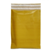 plastic verzendzakken - oker geel