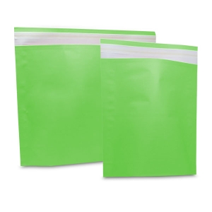 Verzendzak papier groen 48 + 12 x 37 cm