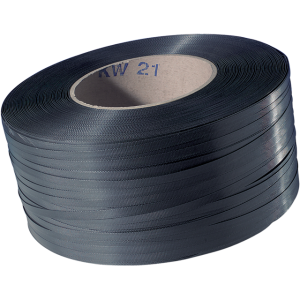PP Band 12/055 mm x 3000 mtr kern 200 zwart/blauw