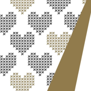 Cadeaupapier rollen 50 cm 200 meter  Cross My Heart (1 rol beschikbaar)