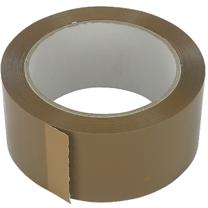 Tape pvc  50 mm x  66mtr bruin