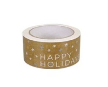 Tape PVC Happy Holidays 50/66mtr