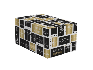 Kerstpakketdozen Golden Gift D 450x350x230mm