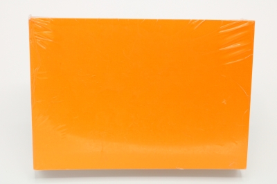 Fluor karton prijskaart 15 x 21 cm.  oranje