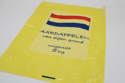 Aardappelzakken ldpe \'van eigen grond\' 5 kg